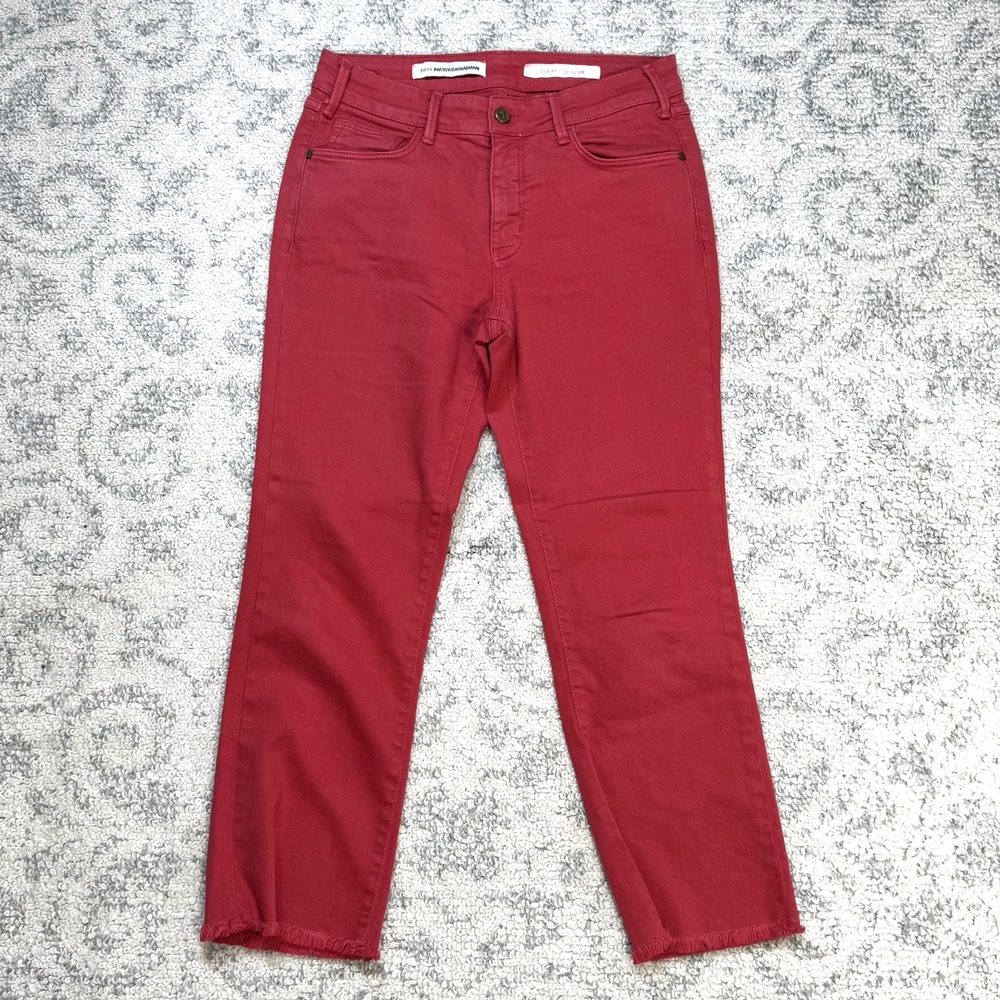Pilcro Crimson Cropped Ankle Jeans